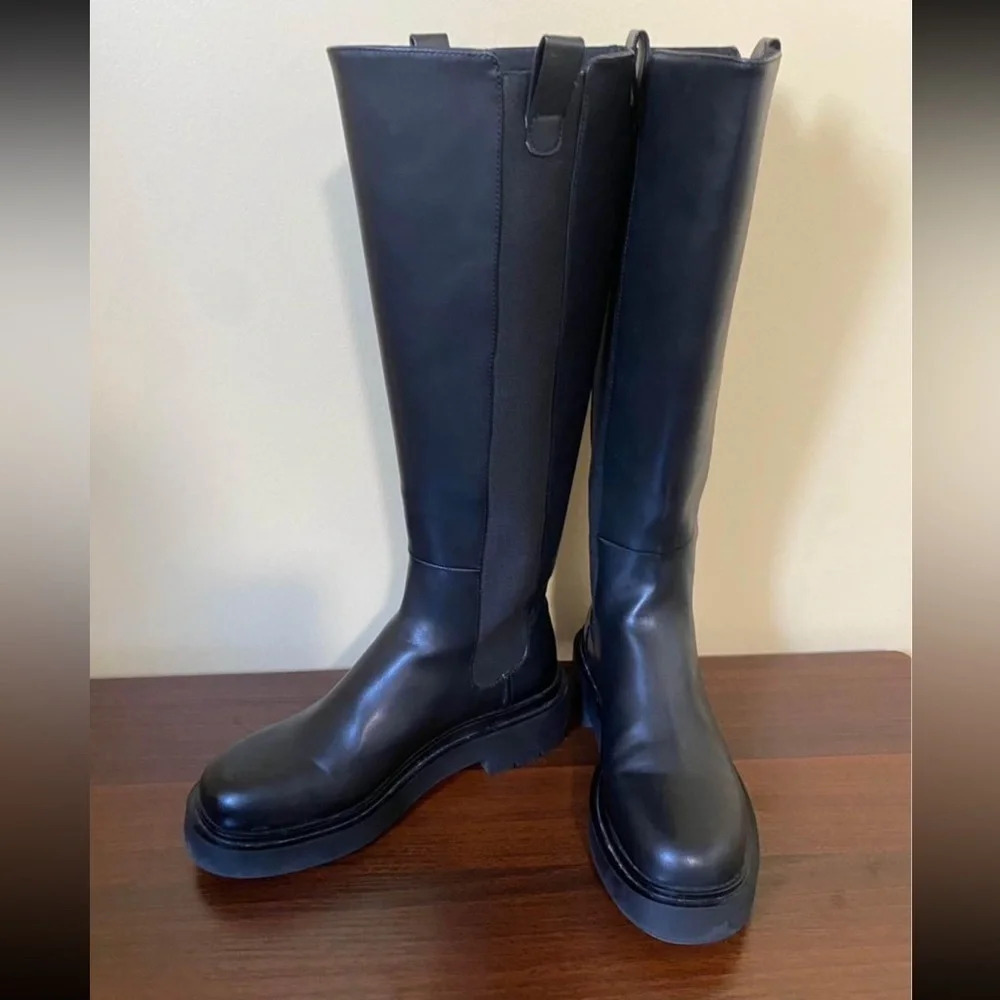 H&M Faux Leather Boots - Picture 5 of 9